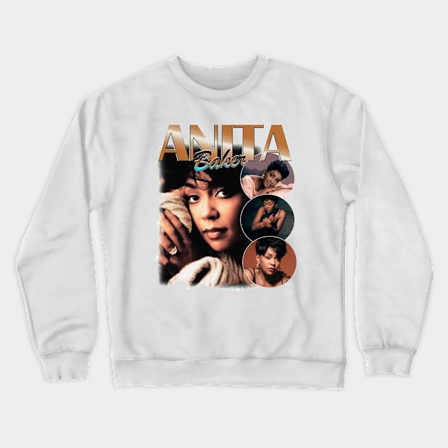 Anita Baker Pose Crewneck Sweatshirt by wildzfreak